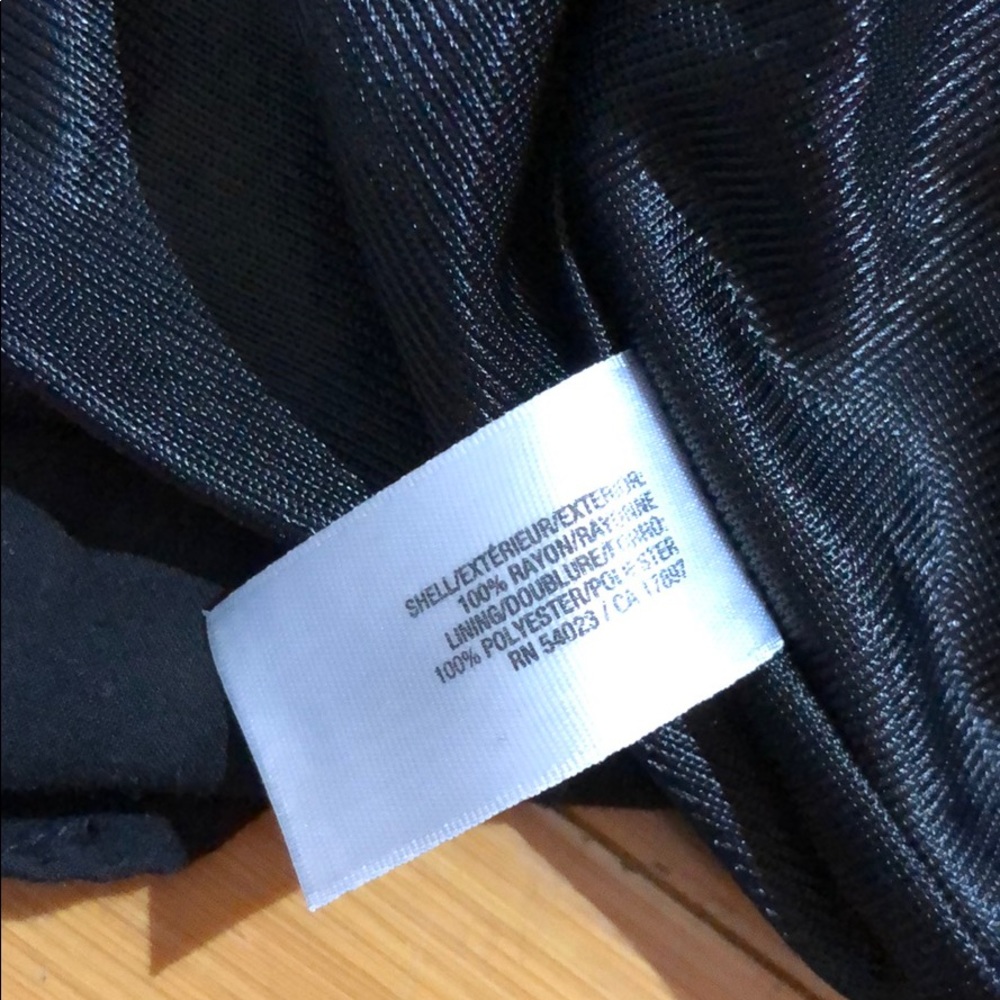 Old Navy lined cinch waist dress w/pockets black S - Picture 8 of 8